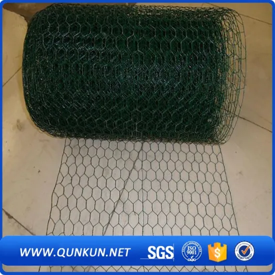 PVC coated hexagonal wire mesh netting