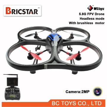 5.8G FPV rc brushless headless mode quadcopter with HD camera
