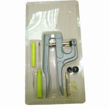 Plastic snap pliers with all accessories for snap button fix
