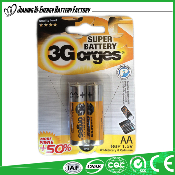 Factory Directly Provide Best Sale Best Quality R6 Size Um3 1.5 V Battery