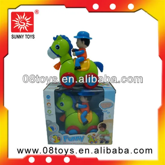 Bo cartoon horse with light&music