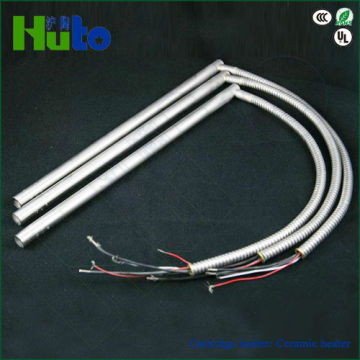 High density swaged cartridge heating rod