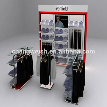 men clothing display store fixture