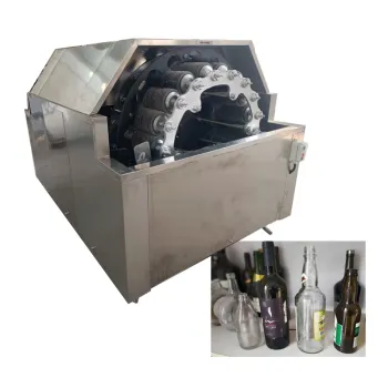 Recycling Machine: Semi-Automatic Glass Bottle Washer, Plastic Container Cleaner, and Glass Jar Cleaning Equipment