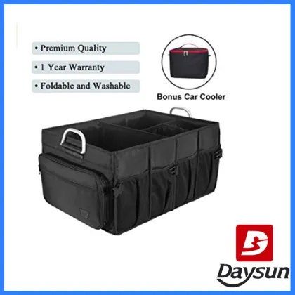 Foldable Cargo Trunk Organizer Big Capacity Washable Storage with Bonus Car Cooler
