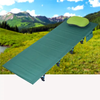 Folding Camp Bed for Wide Sleeping on Hiking and Outdoor Camping