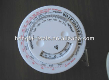 Body Mass Index Calculator Tape Measure digital measuring tape