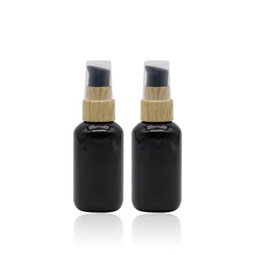 50Ml Plastic Black PET Lotion Bottles