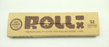 OEM Smoking Rolling Paper Classic Black Roll Paper Kingsize Tips