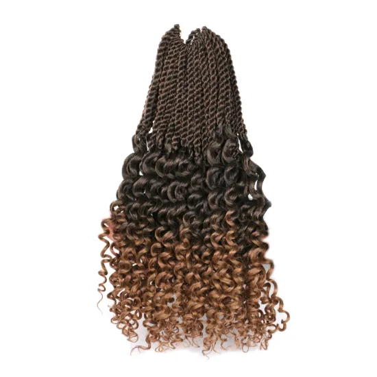 Hot Selling New Style Crochet Beauty Fashion Extensions Curl Hair Natural Synthetic Senegalese Twist Curly Ends Hair