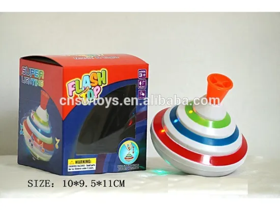 musical flashing Spinning plastic Top Metal handle YD3206852