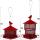 Red Solid Heavy Hanging Bird Feeder