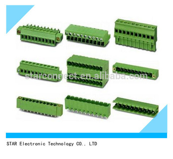 china factory Rohs male female electrical hanroot pcb terminal block
