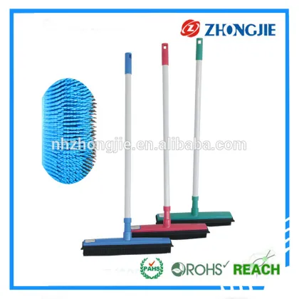 Factory Price Professional Promotion Price leading rubber broom tpr broom squeegee broom