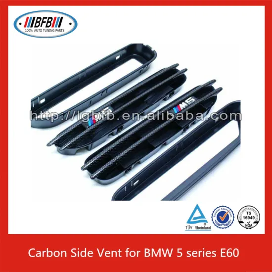 Auto parts Black Fender air flow vent Side Grill for BMW M5 E39 E60