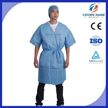 PP or SMS Disposable Hospital Patient Gown