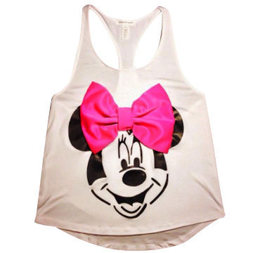 Cute Camisoles, Suitable for Sports, Various Printing Ways, Customized Sizes and Logos are Welcome