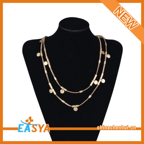 Custom Jewelry Wholesalers Disc Chain Necklace