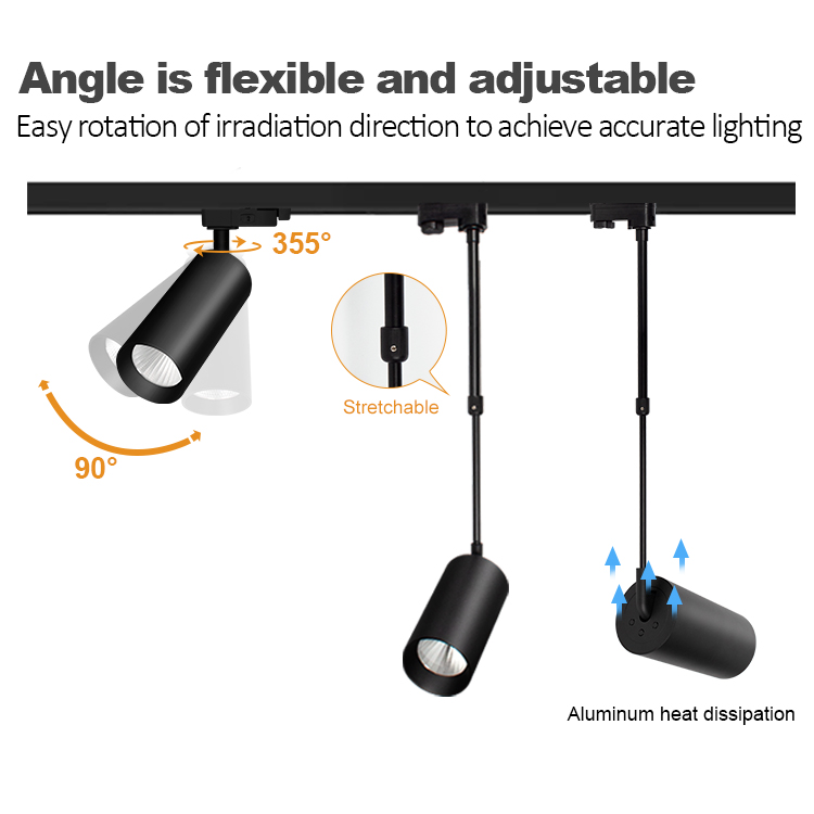 hanging led track light