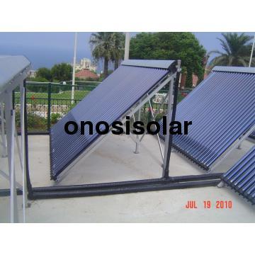 High Efficiency Heat Pipe Solar Collectors with Adjustable Frame