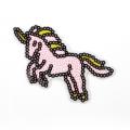 Custom Cool Head Colorful Sequin Embroidery Patch