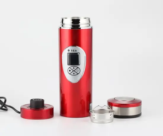 350ML Car Auto Heating Thermos Kettle for Vehicle Smart Electric Coffee Tea Thermos