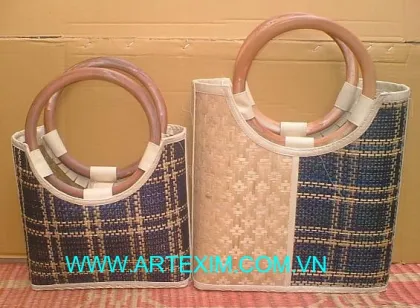 Eco-friendly Bamboo Handbag, Seagrass handbag, Jute Handbag, Rattan Handbag, handmade handbag, Fashion Handbag Bag