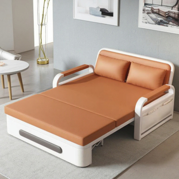 Solid Wood Multifunctional Sofa Bed for Bedroom and Living Room