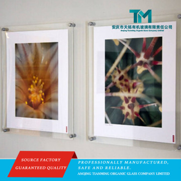 Schwimmender Wand-Foto-Posterrahmen aus transparentem Acryl