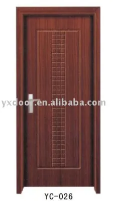 PVC wooden Door (YC-026)painting free door