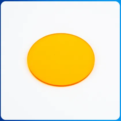 Custom Optical Orange Filter Glass Window CB1 CB2