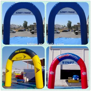 Interesting inflatable tunnels with customized banner