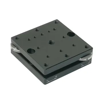 PT-QX13 Manual Two-Axis Tilt Stage High Strength Aluminum Alloy Fine Tuning Sliding Platform
