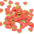 Fournir 10 MM fraise douce pâte polymère tranches de fruits artificiels artisanat Nail Art décor Scrapbook fabrication