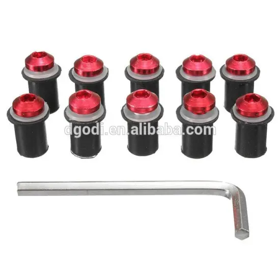 China supplier CNC Motorcycle Windscreen Windshield Bolts Screws