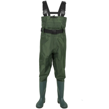 Plus Size PVC Chest Waders with Boots - Waterproof Fishing Gear