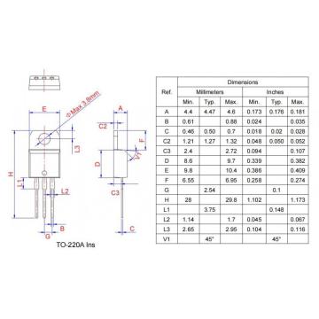 High dv/dt rate 600V BTA06-600BW 6A triac