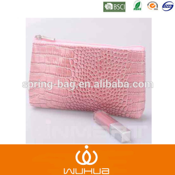 Women PU Leather Cosmetic Bag For storage lipstick 2015