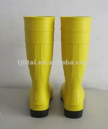 pvc safety rain boot for working people