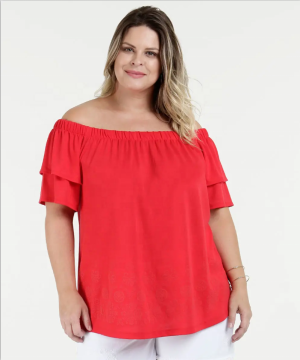 OEM Women Plus Size เสื้อแฟชั่นเปิดไหล่