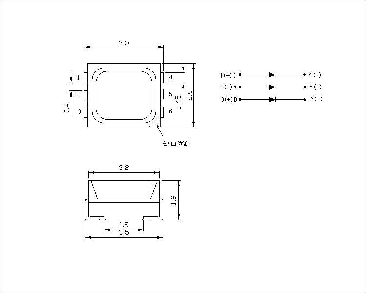 3528 RGB 6pin