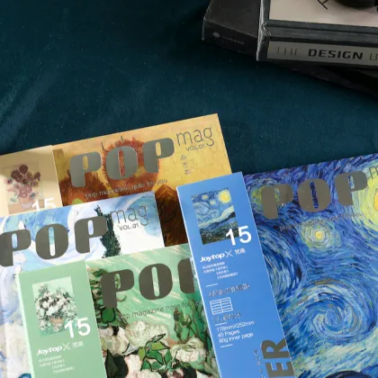 Wholesale Van Gogh Inspired Silver Stamping B5 Ruled Notebook