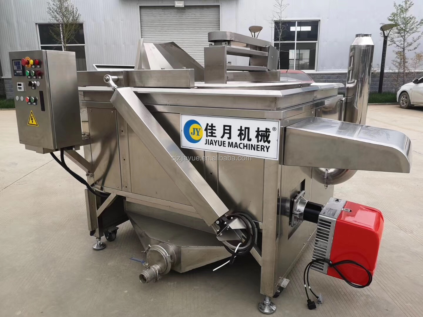 New Batch Automatic Frying Machine for Small Scale Snack Food Factory for Churros Cassava Plantain Chips in Restaurant Use