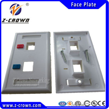 hot sell US rj45/rj11 face plate with 1/2/3/4/6 port for rj45 keystone jake