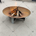 Corten Steel Outdoor Fire Pit Bows