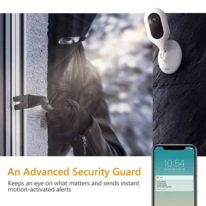 Imou Floodlight Security Camera: H.265 PIR Motion Detection, 1080P Starlight Vision & Siren Alarm