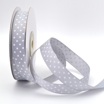 High Quality Wholesale Polka Dot Grosgrain Print Ribbon for Gift Ribbons