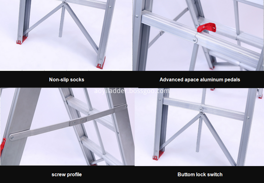 Aluminum stick step ladder 