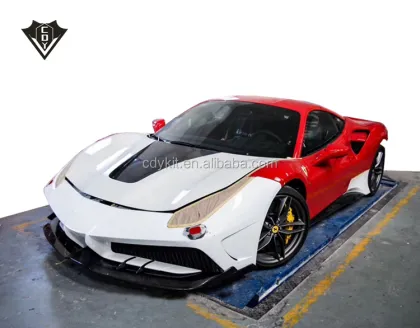 New Body Kits for Ferrari 488 Racing Car Bumpers