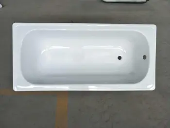 Build-In Antislip Enamel Steel Bathtub